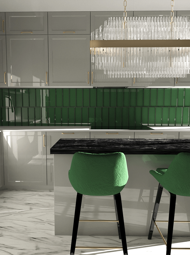 Cucina SpigaDiCristallo NCS 351 Progetto